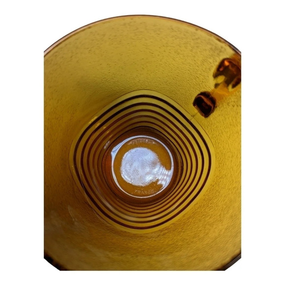 Vintage Duralex France 'Ondine' Cups and Saucers - 10 piece set, Frosted, Orange - Picture 6 of 9